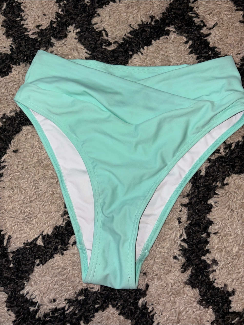 OFFERS OPEN! HALARA XS Mint Green swimsuit bottoms High Waist Bikini Bottoms